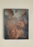 CONTEMPORARY PATINA - Navy, grey, cream and metallic copper textured art (92 x 56 x 4cm)