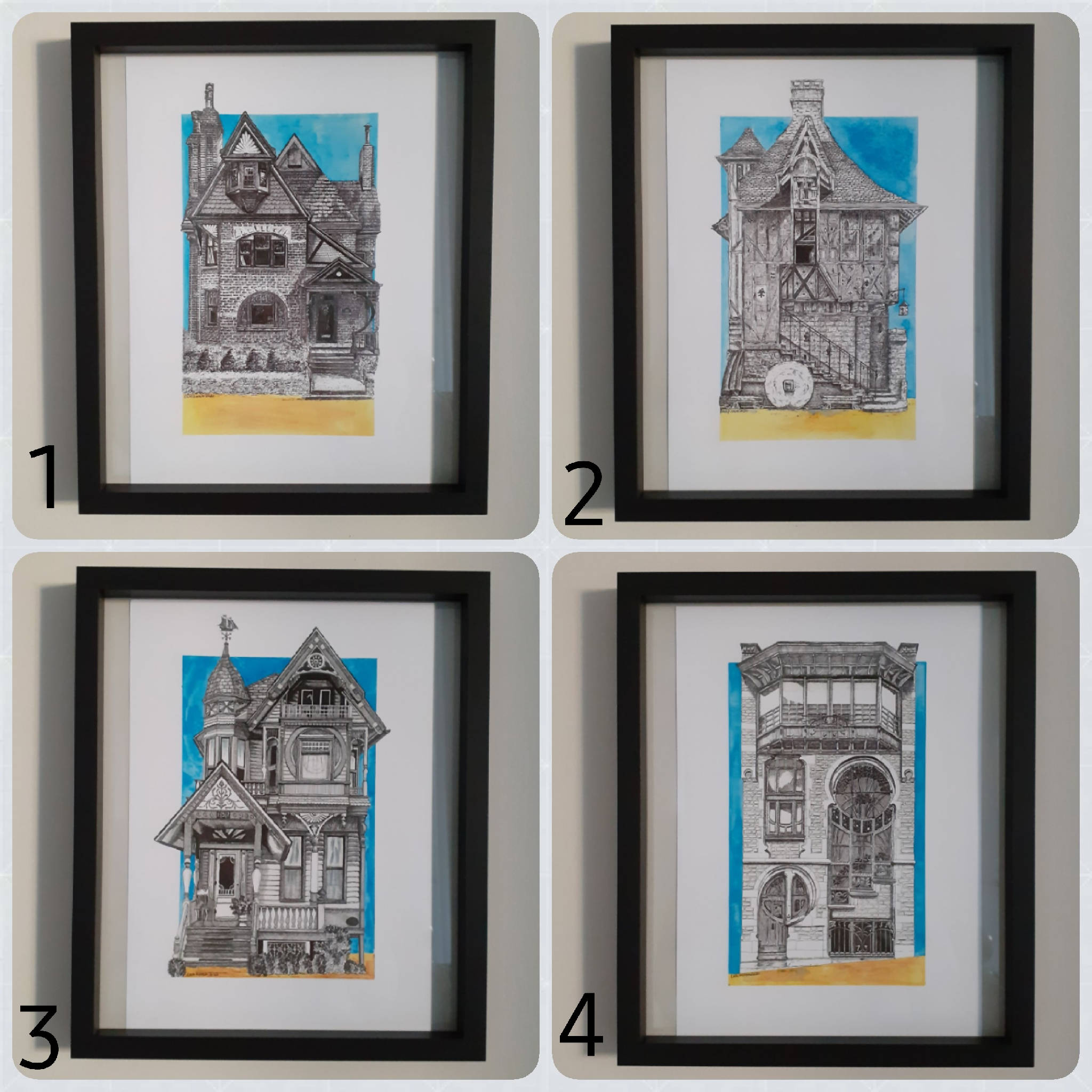 A4 colour architectural prints