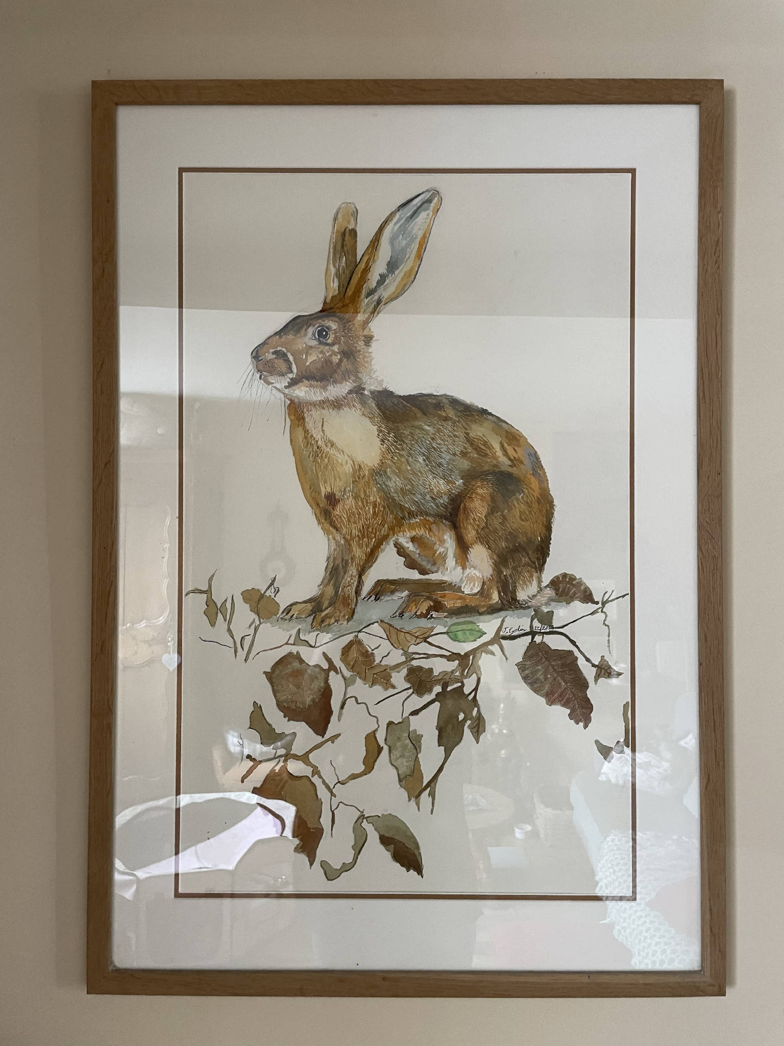 Mad March Hare A5 Blank Greeting Card