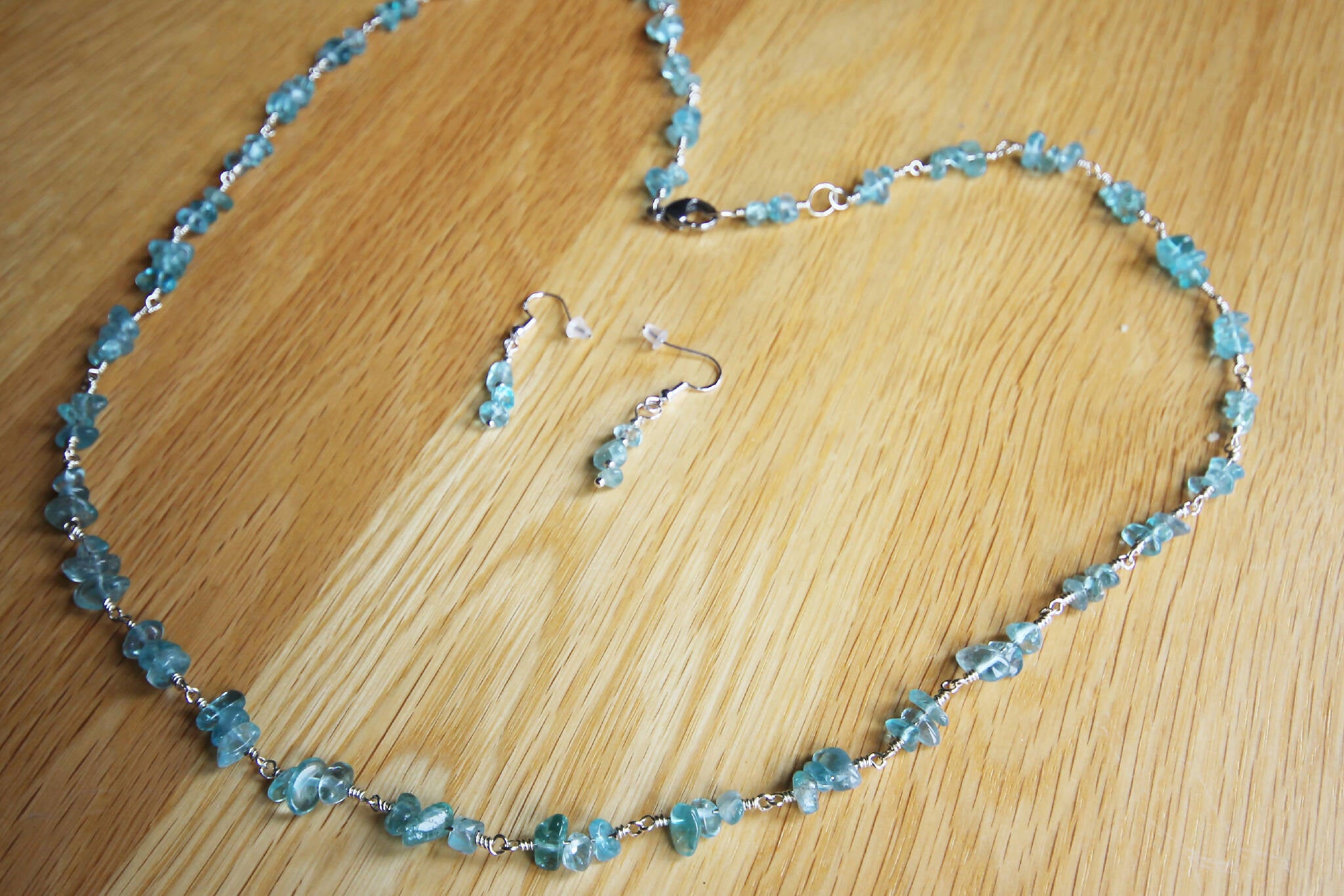 Sea Glass Necklace & Earring set 503