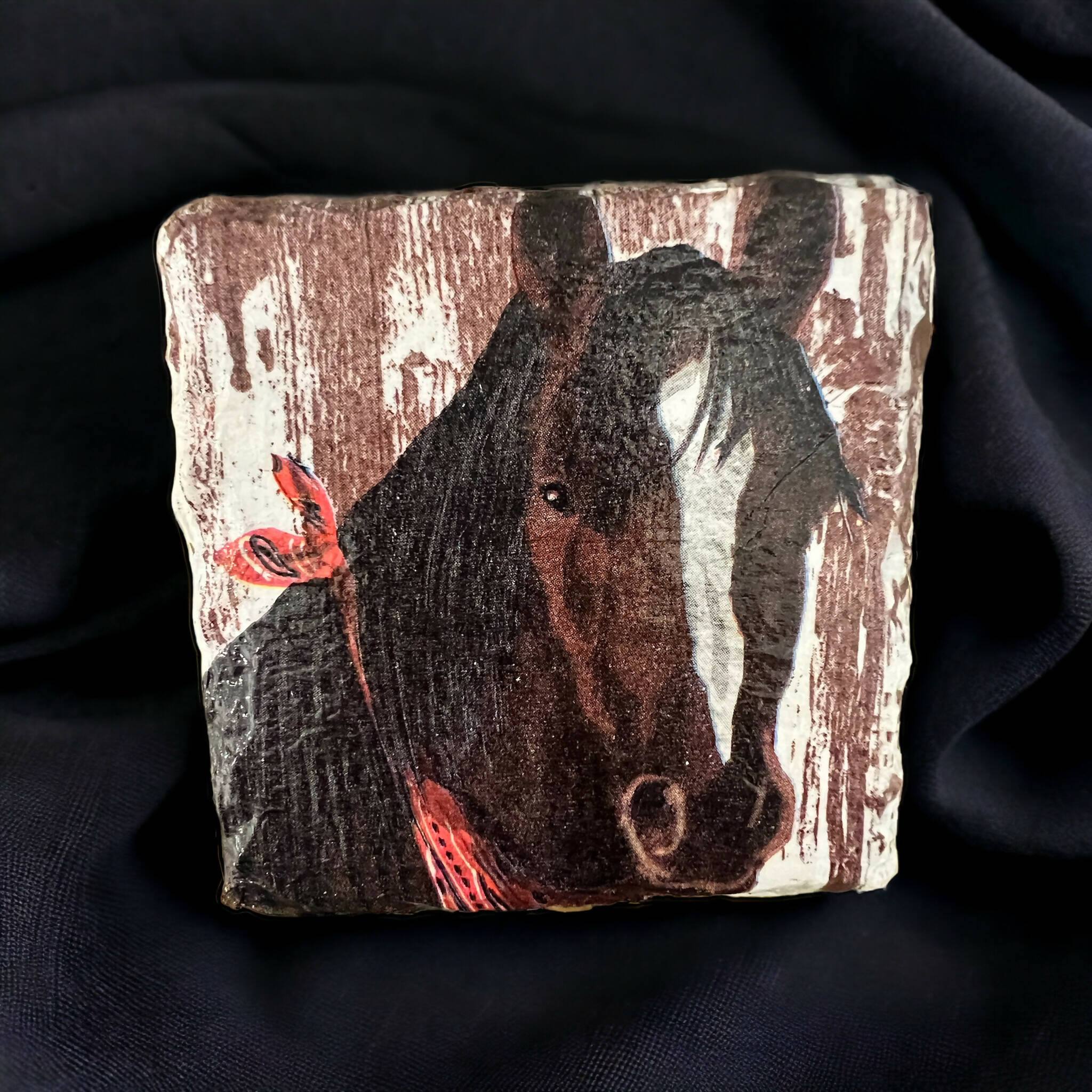 Horse slate coasters, drink coasters, stocking fillers, equestrian