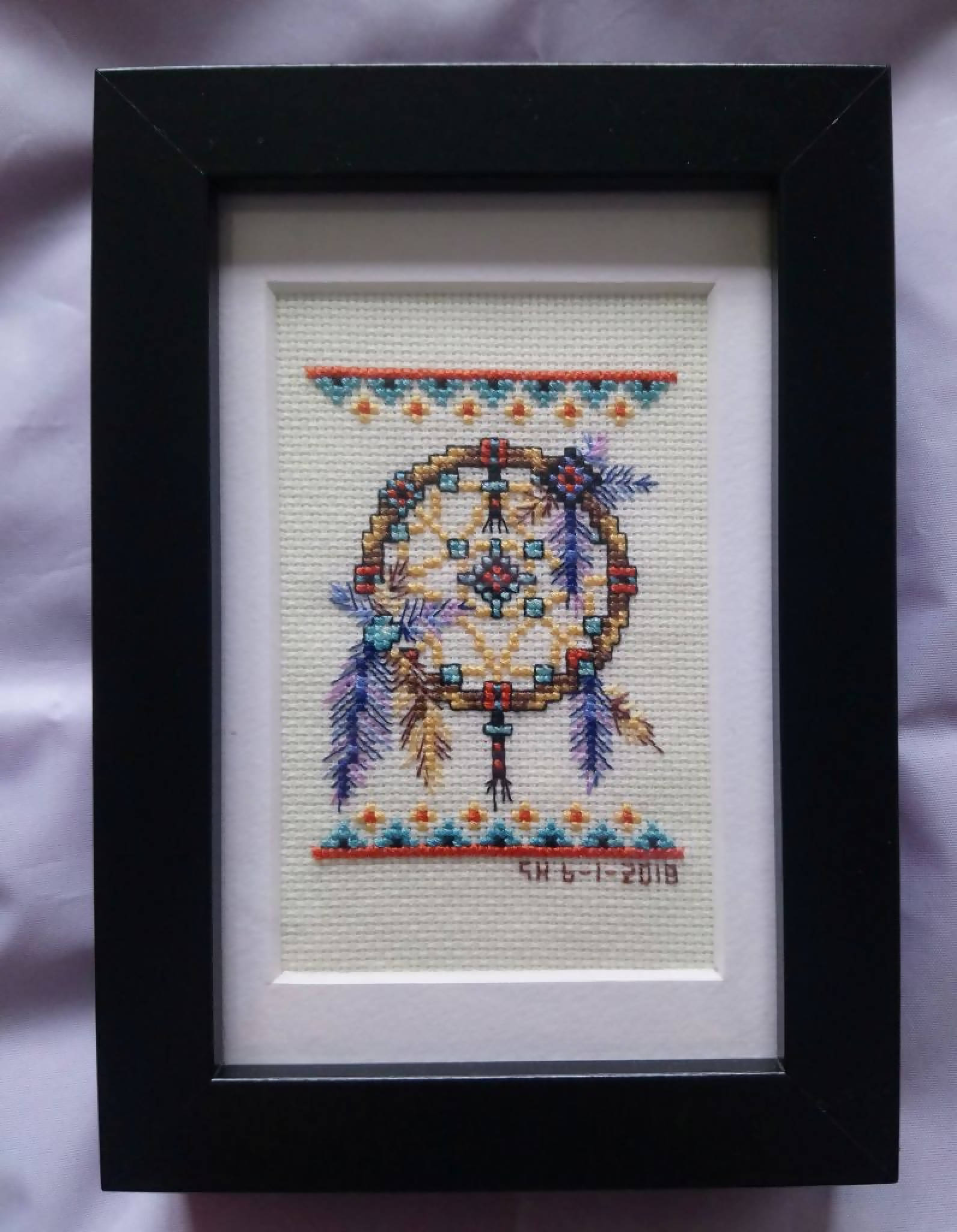 Cross Stitch Dreamcatcher Picture