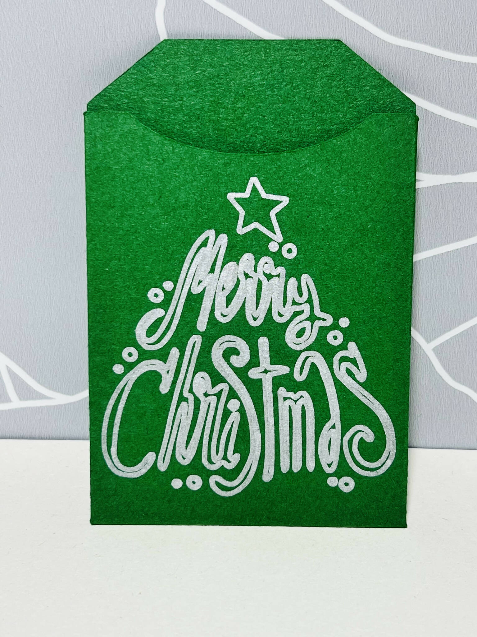 Christmas money pocket, gift card pocket pack of 5