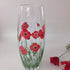 Hand Painted Large Barrel Vase Red Poppy Design