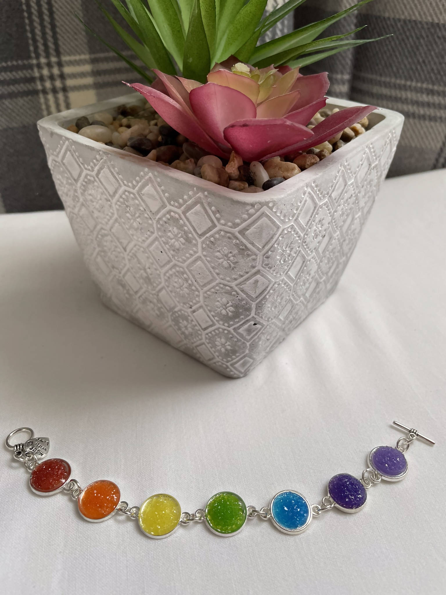 Resin Chakra Bracelet