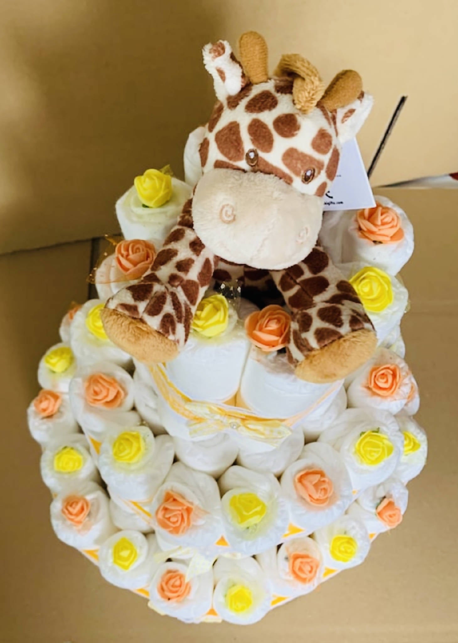 Baby gift nappy cake