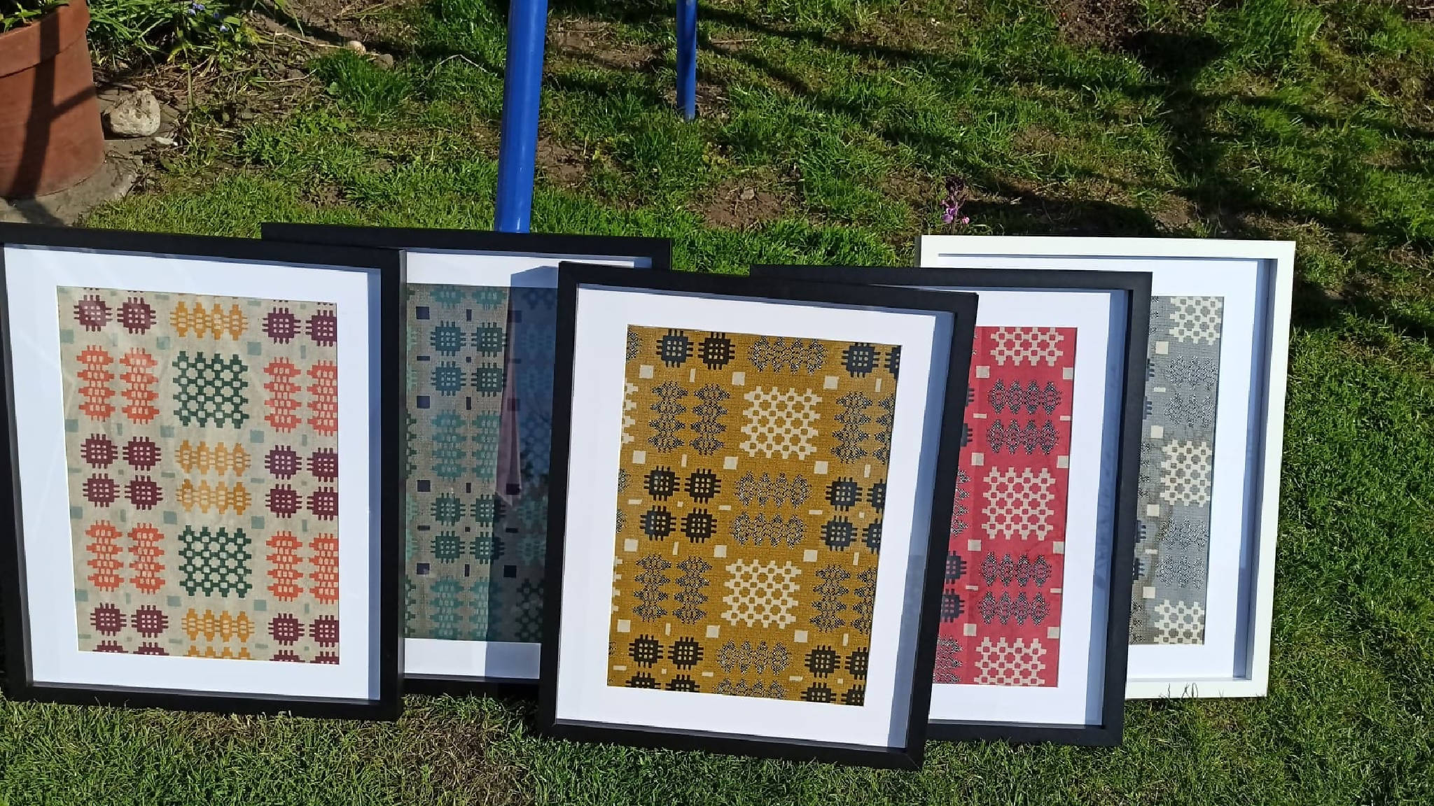 Framed Welsh tapestry prints 17" x 21"