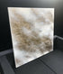 EMPYREAL - Textured acrylic art canvas in creamy white and metallic gold