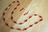 Red Crystal chain Necklace & Earrings 505