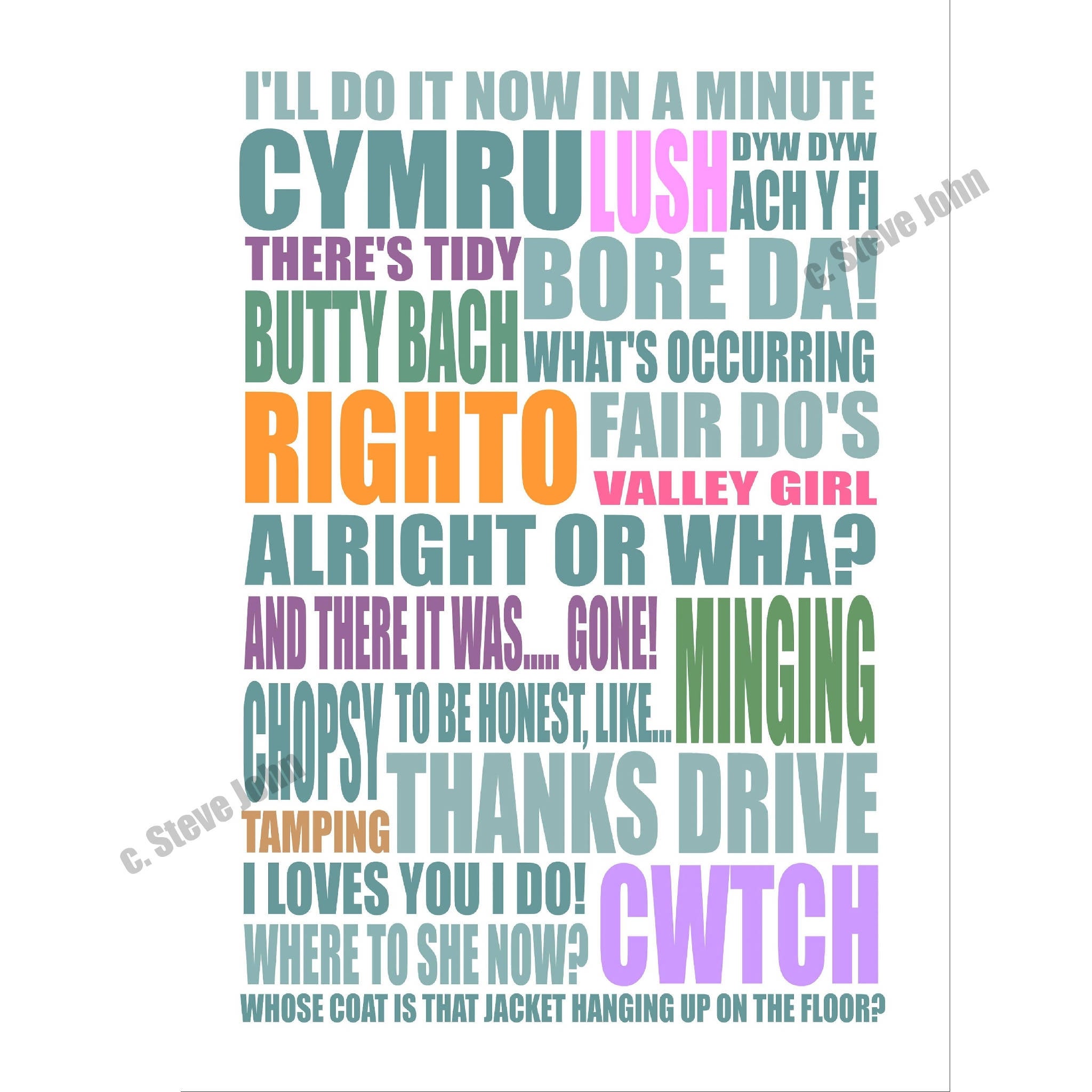 WELSH SAYINGS Card