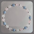 Rose Quartz, Angelite, White Jade and Sterling Silver Bracelet