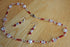 Clear & red crystal Necklace & Earrings 506