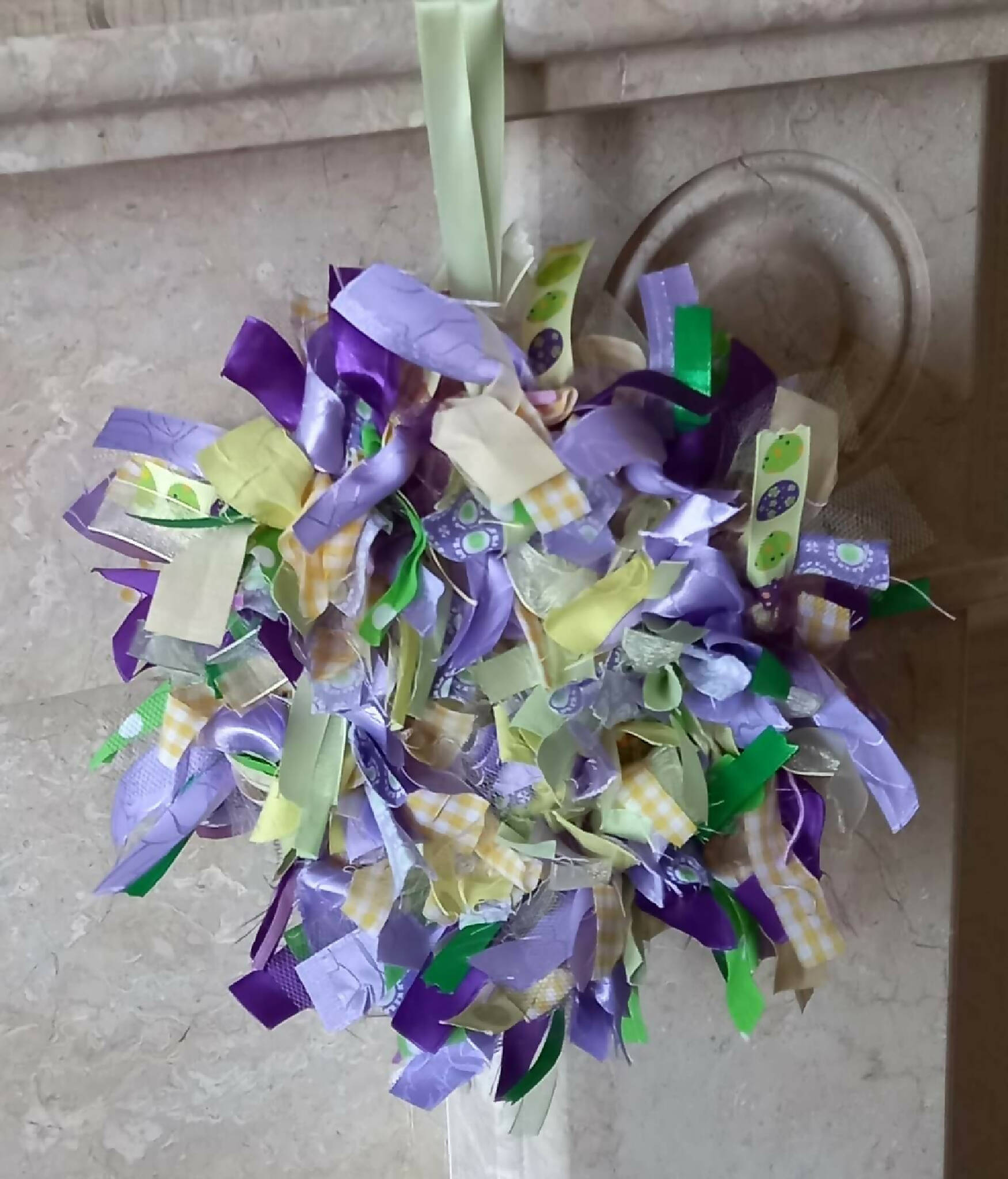 Mini Rag Wreath Kit - Easter Egg Ribbons