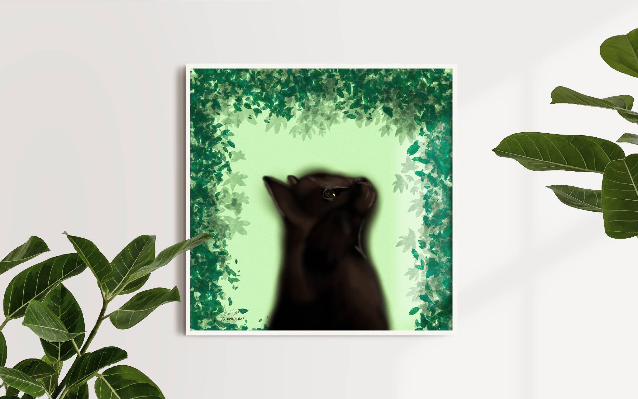 EXCLUSIVE Forest Cat Spirit | Digital Art Print | Christmas Gift Idea