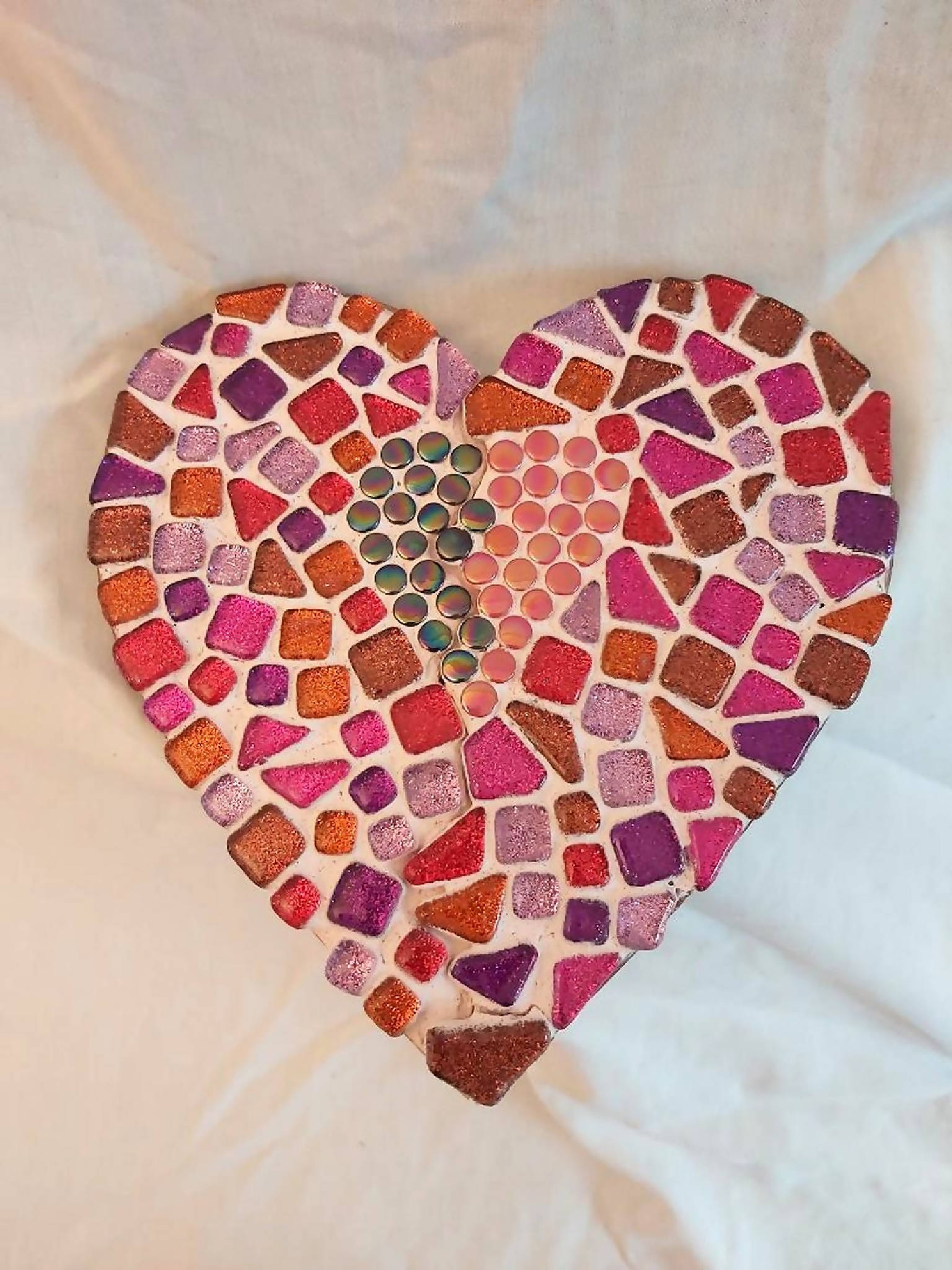 hand made mosaic heart