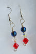 Hematite & Swarovski Crystal Earrings 518