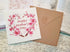 Mother's Day card of watercolour print of a cherry blossom heart