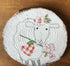 Spring sheep wood cookie decoration