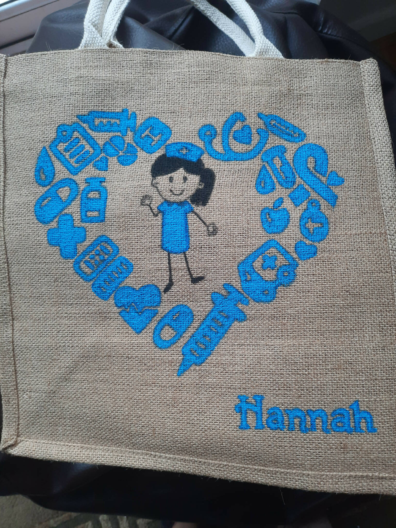 Personalised jute bag