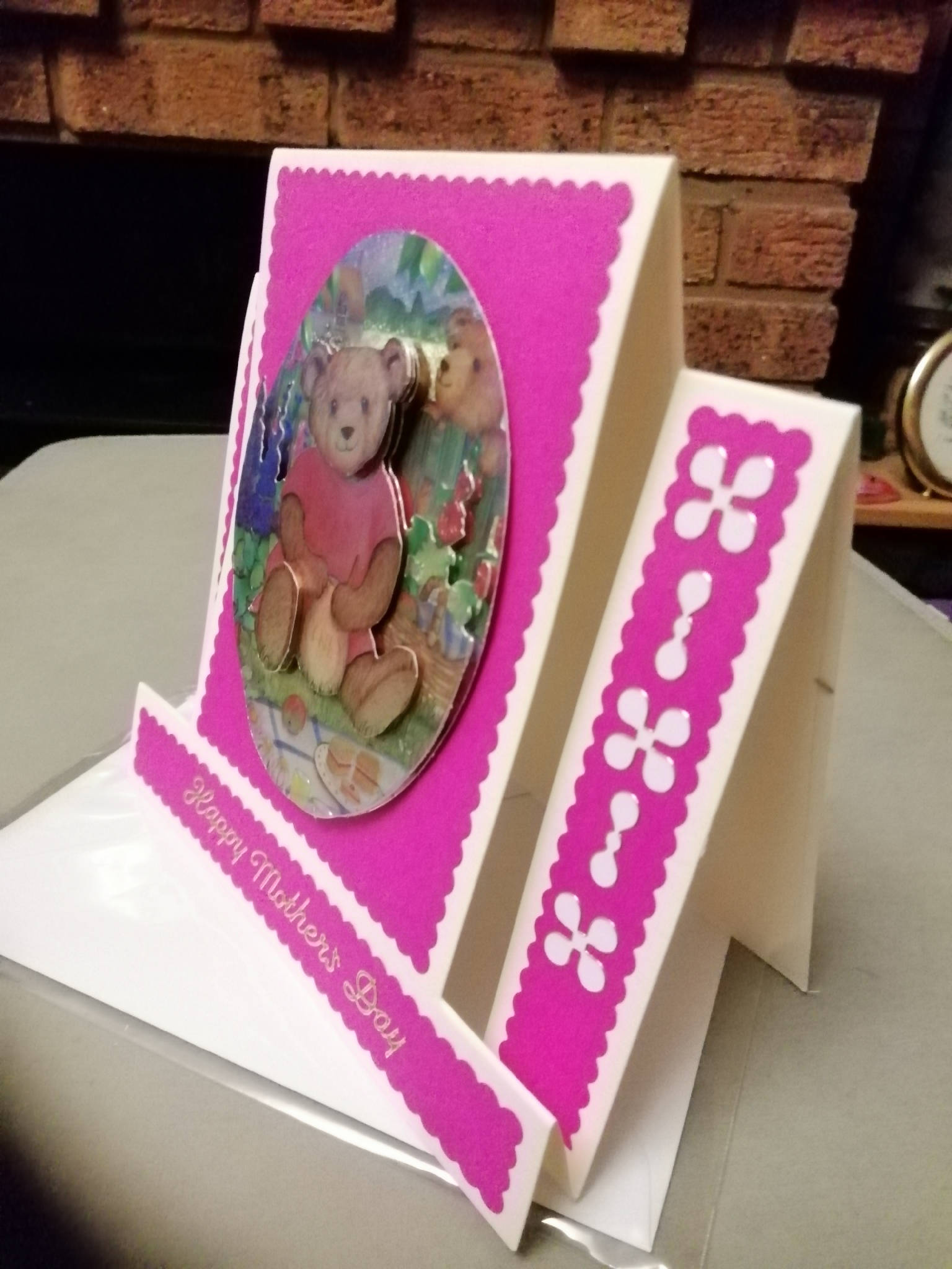 Mother's Day Card, handmade, easel type