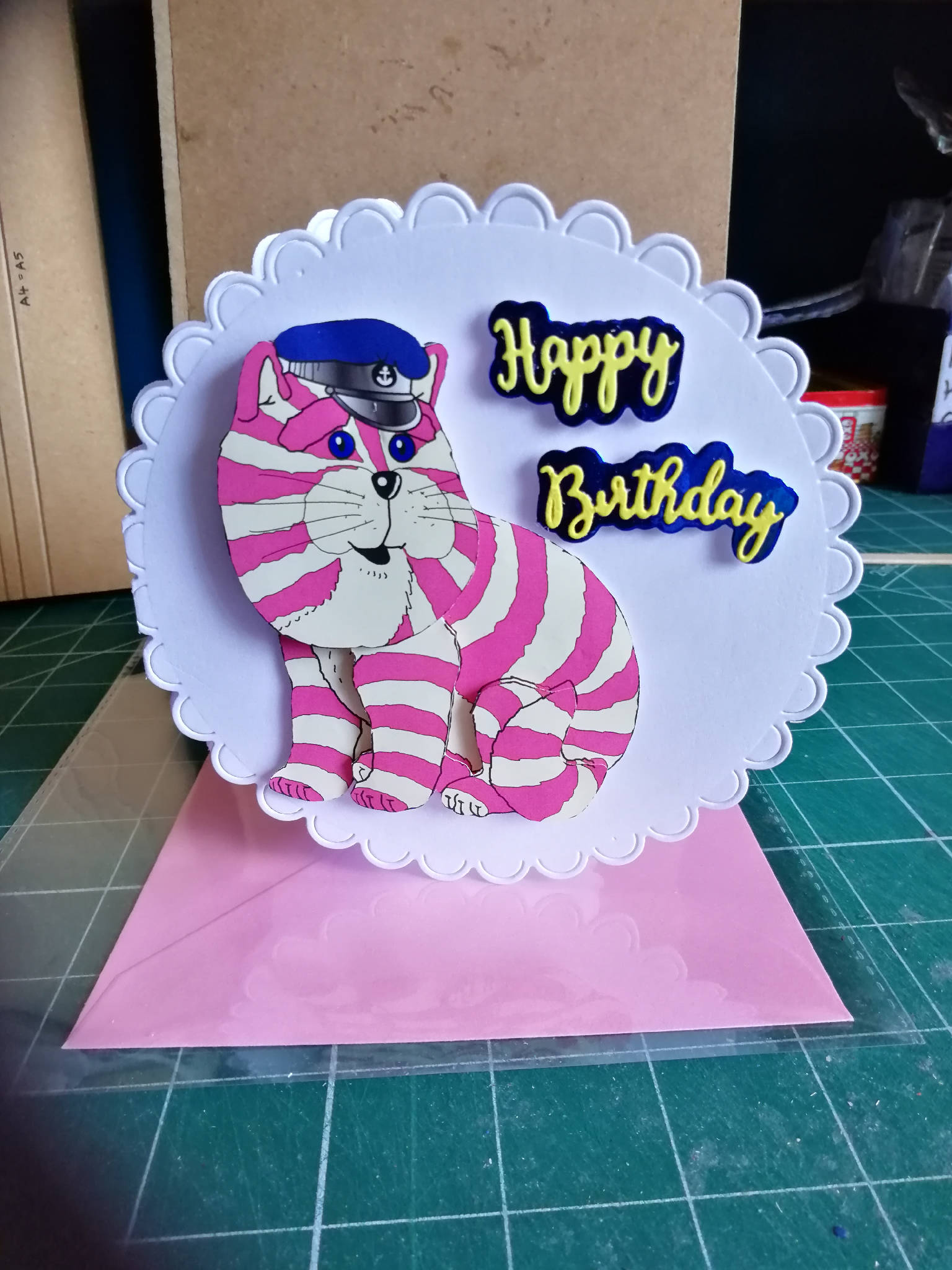 Bagpus birthday card