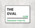 The Oval - Caernarfon Town FC aluminium printed metal street sign - gift, keepsake, football gift