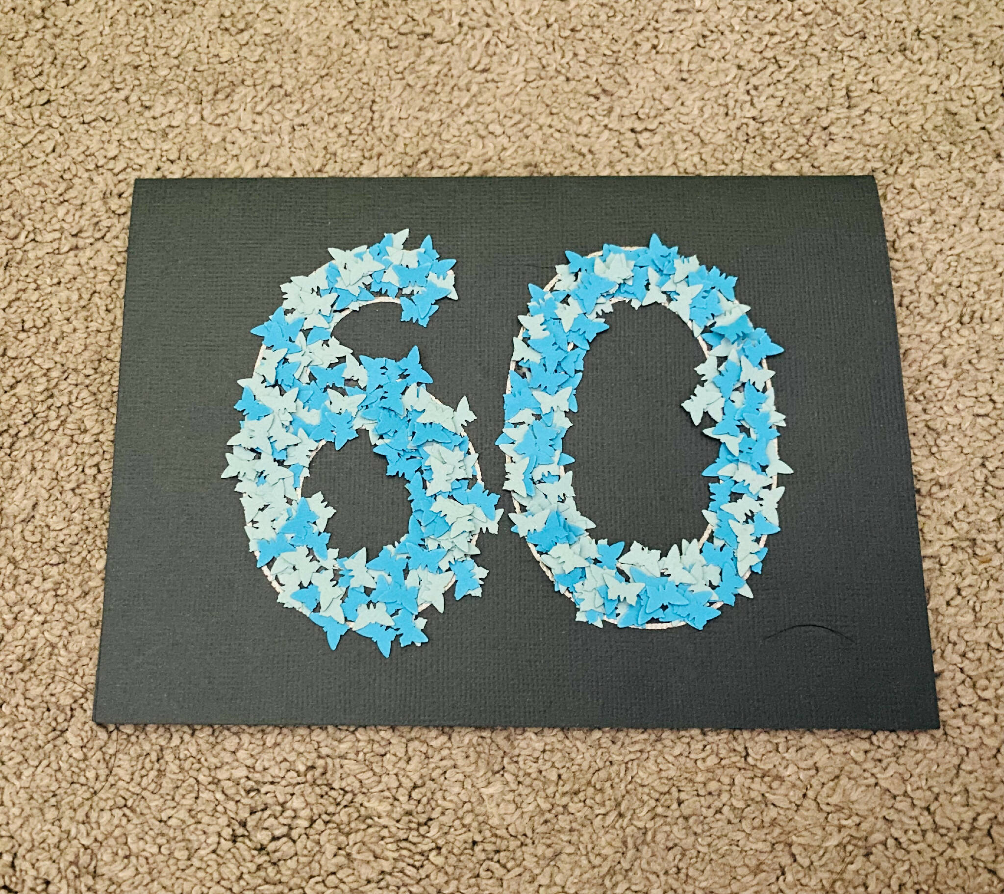 60th butterfly card