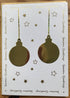 Handmade Christmas Card - Baubles and Stars