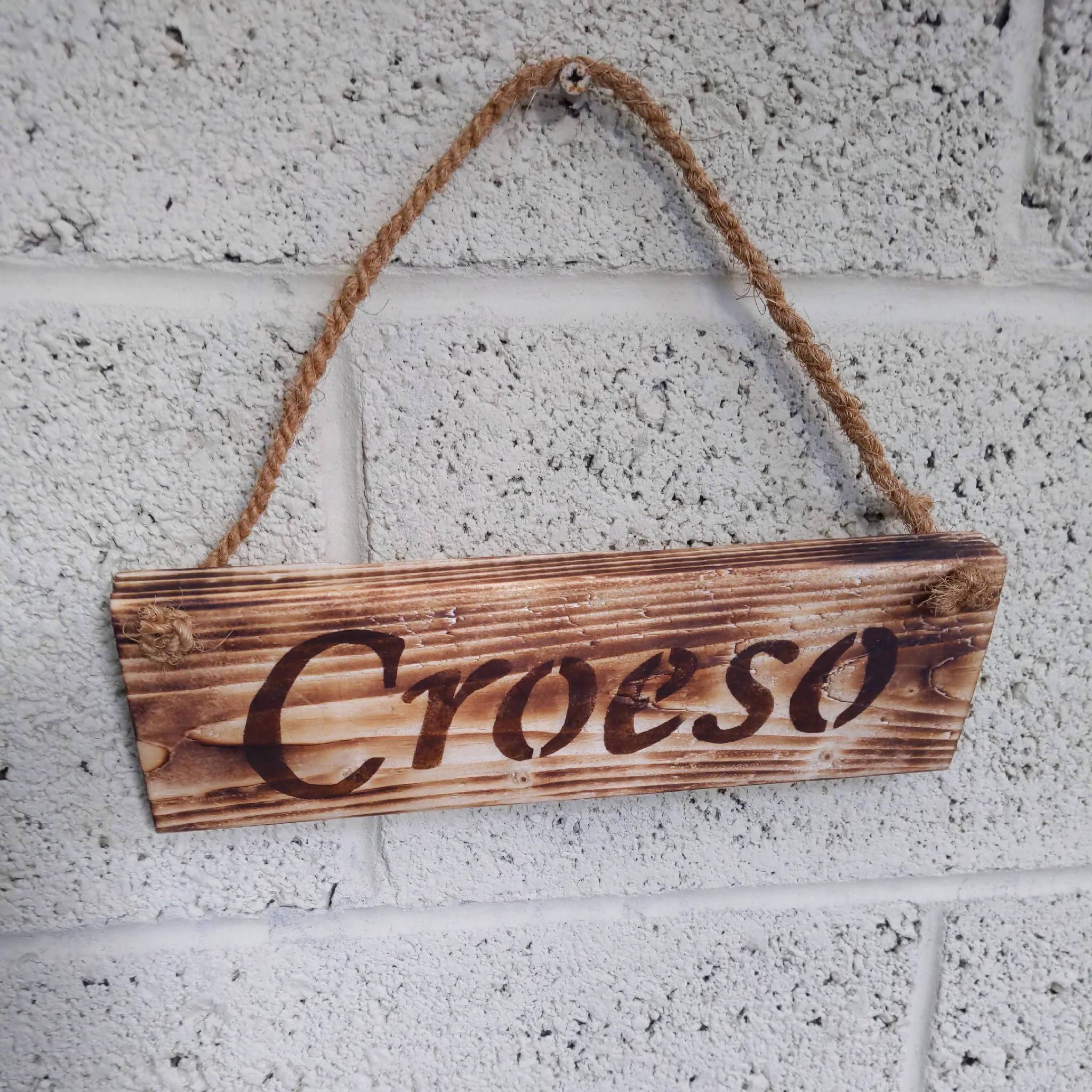 'Croeso' Sign