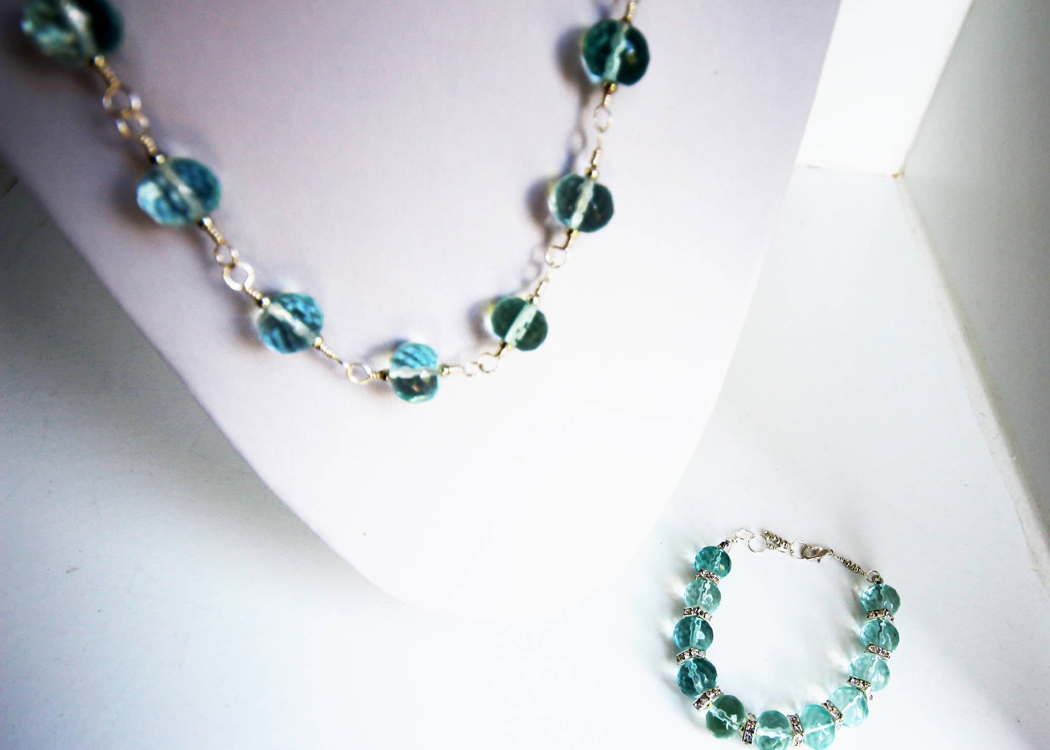 Sea Glass Necklace & Bracelet (231)