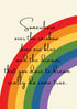 Somewhere over the rainbow, Lyrics,Print, Poster, Wall art, Welsh poster, Digital Art, A5