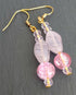 Earrings - Pale Pink Beaded