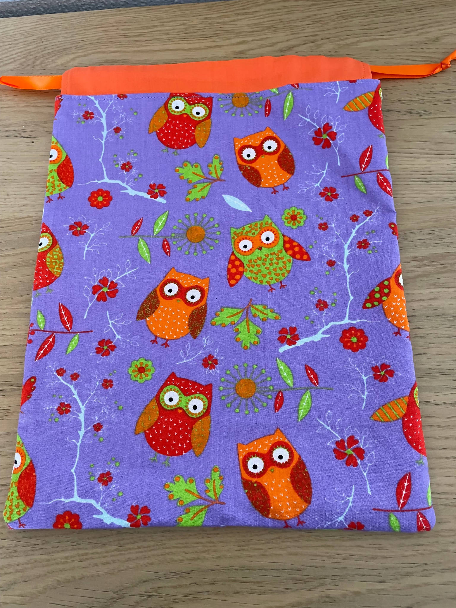 Owl Drawstring Bag