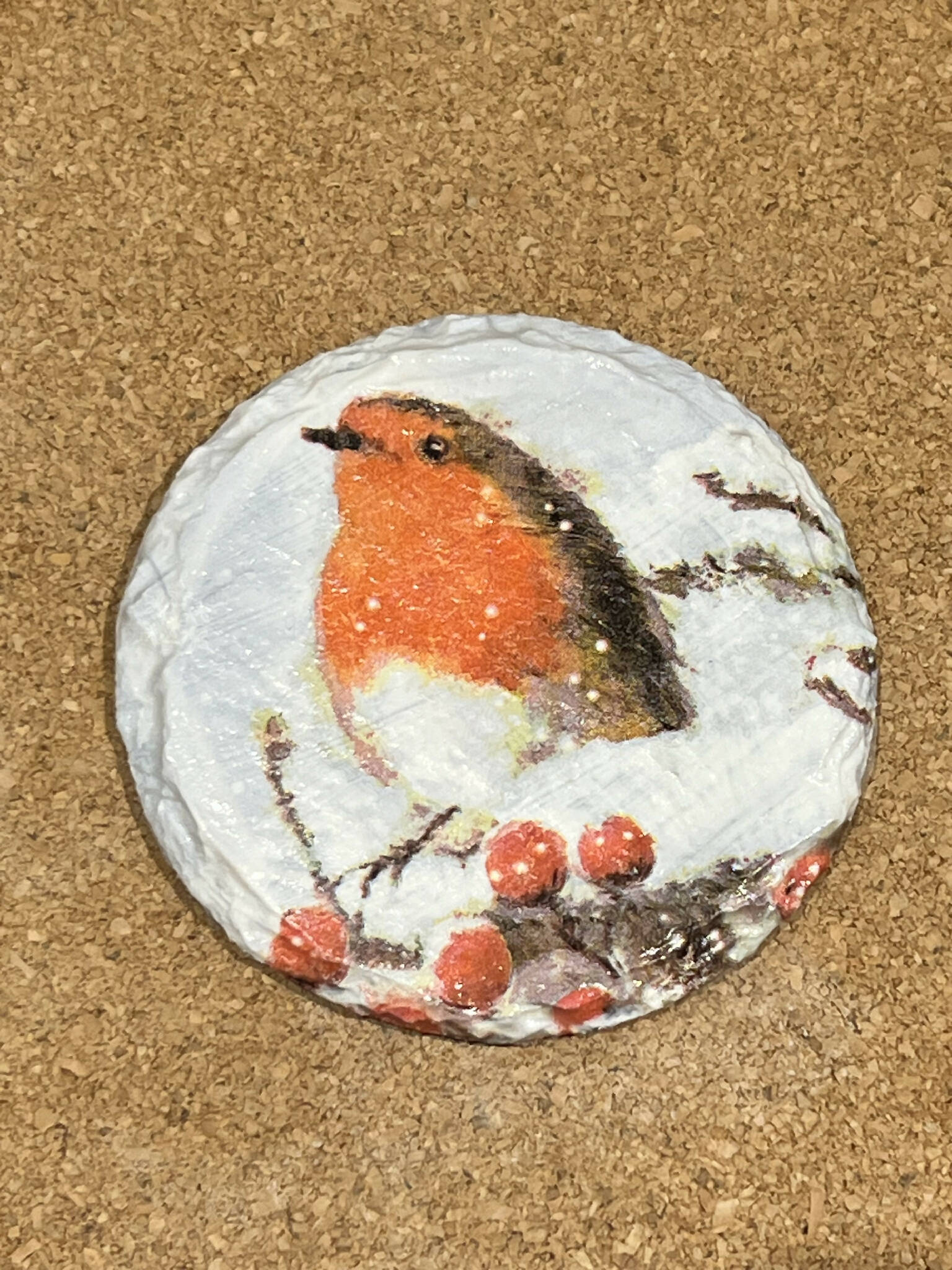 Beautiful robin slate coasters, drink coasters, stocking fillers