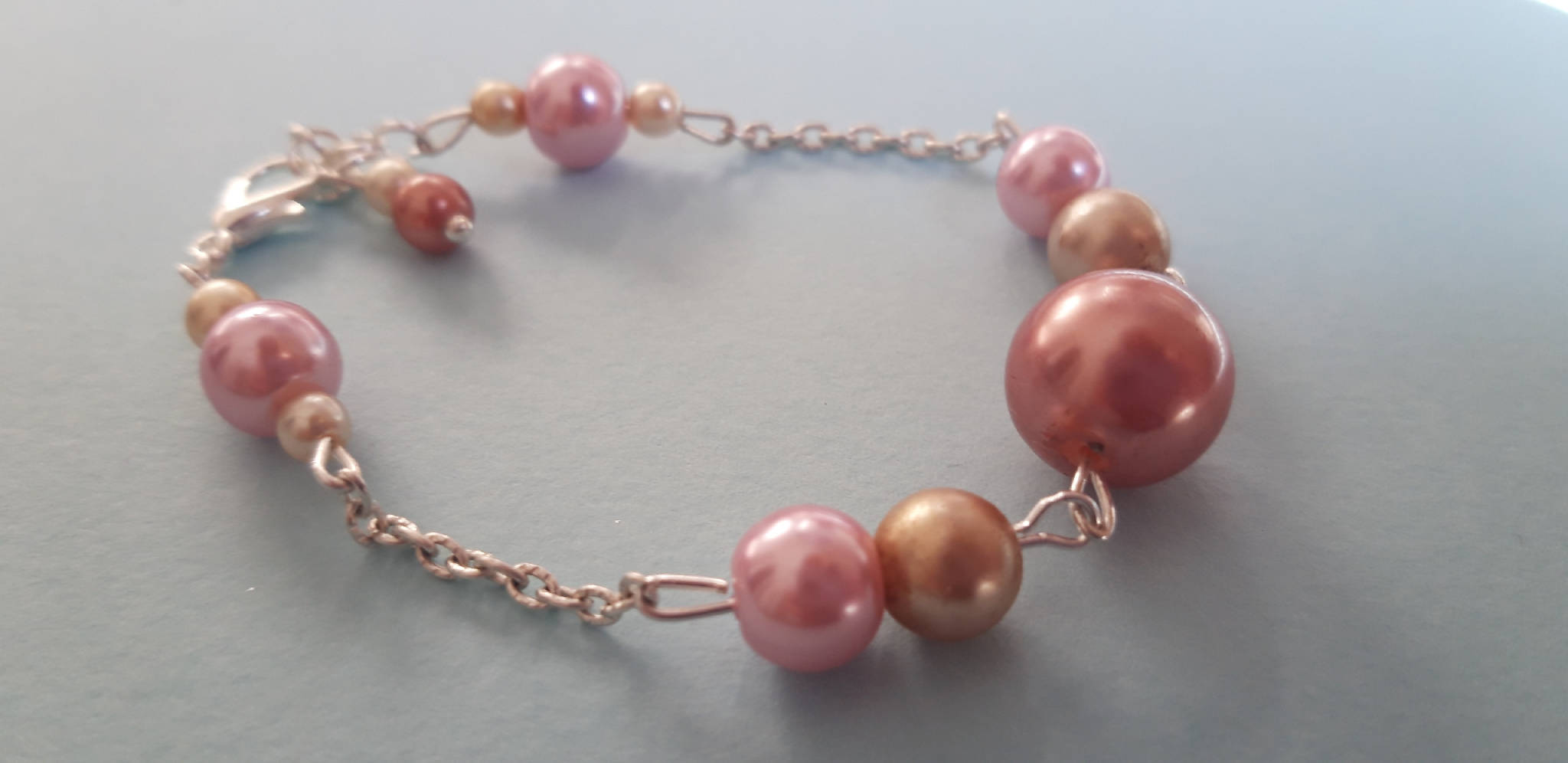 Delicate pink bracelet