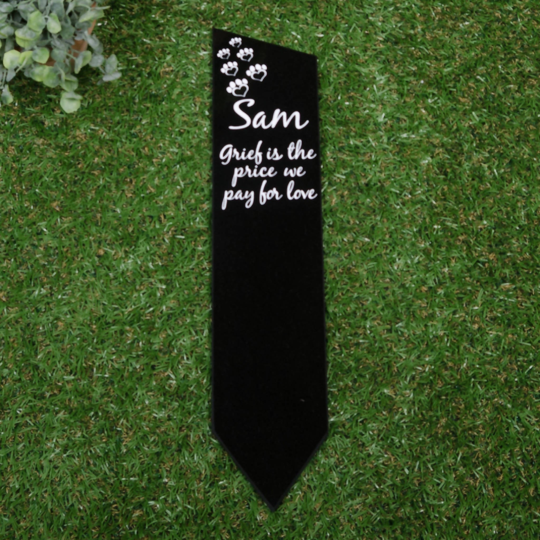 Personalised Granite Memorial Stake.