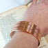 Shakespeare Quote 'Pricking of my thumbs' Macbeth Quote Copper Cuff Bracelet