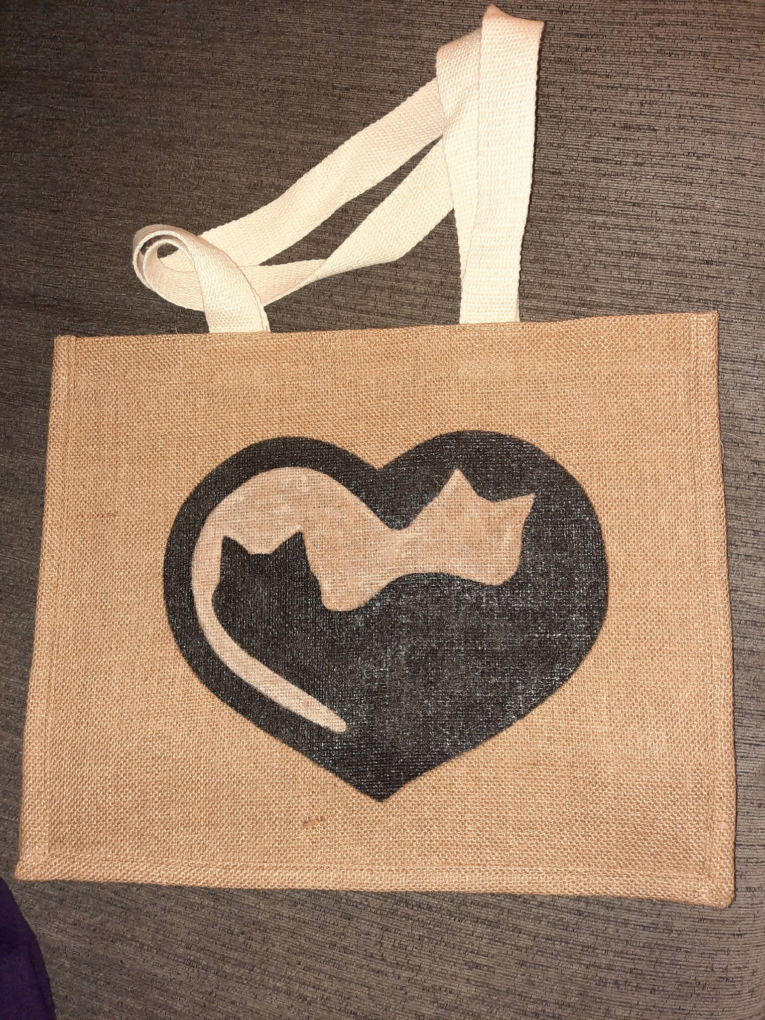 Personalised jute bag