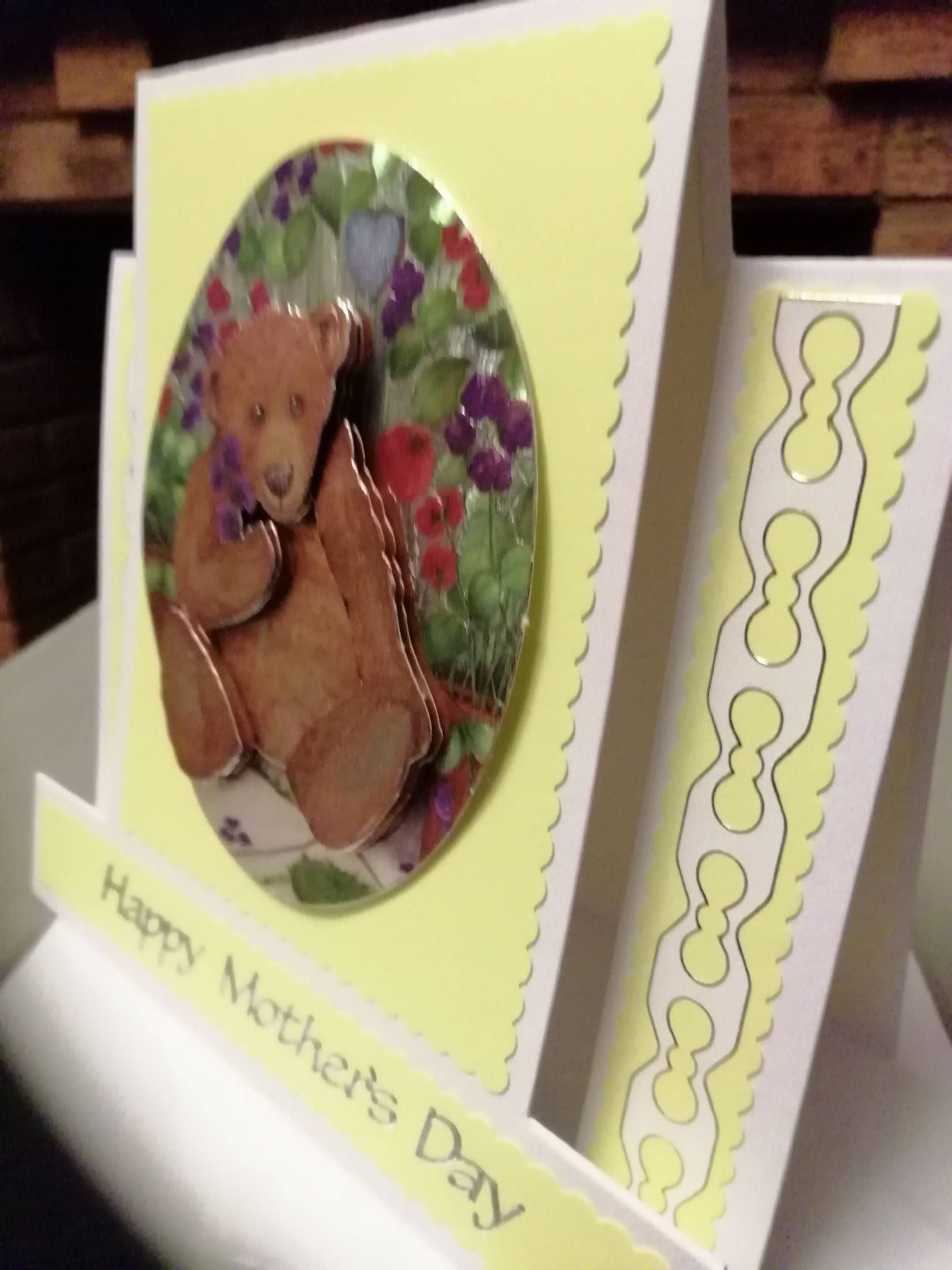 Mother's Day Card, handmade, easel type