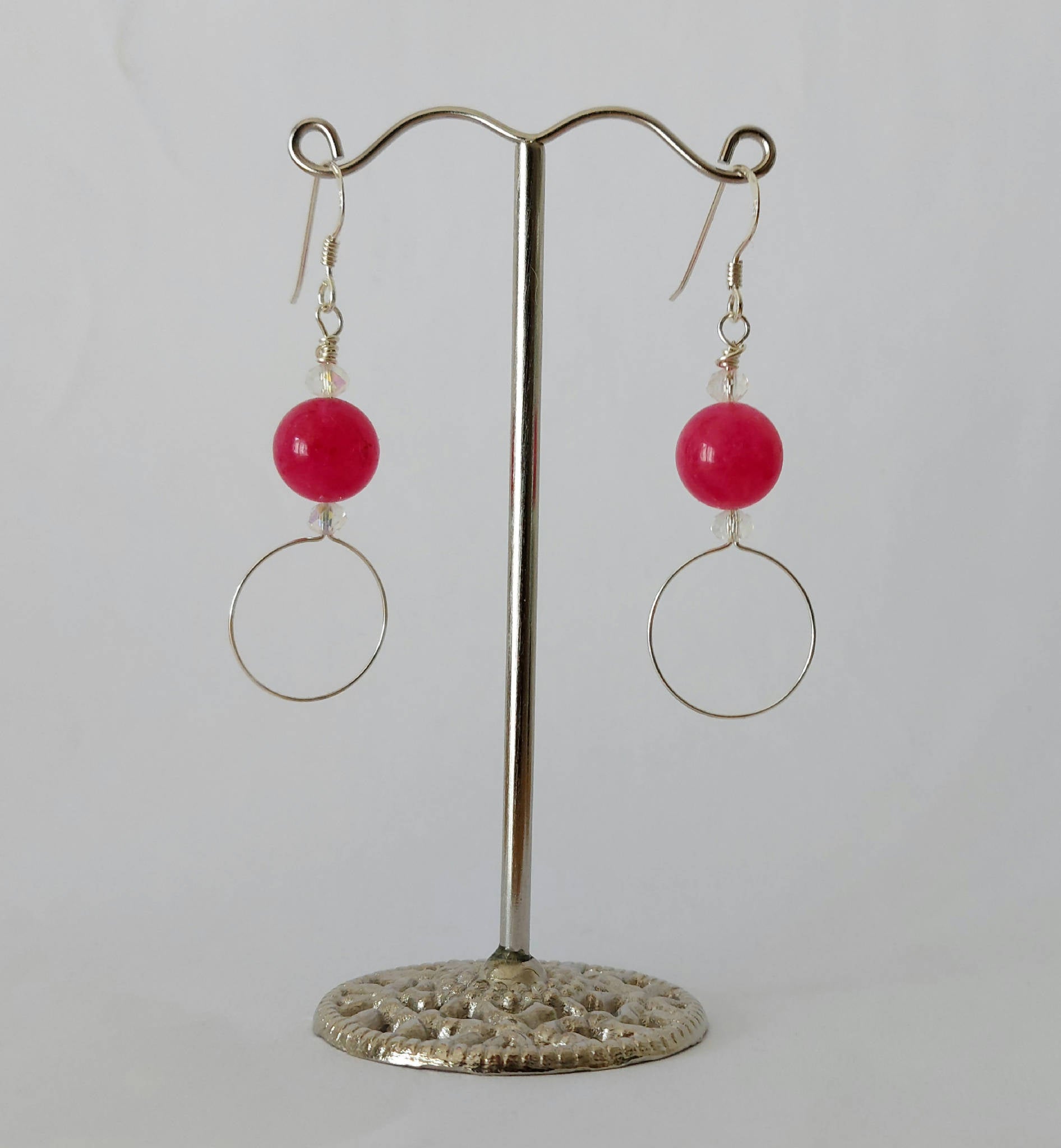 Fuchsia Ring Earrings