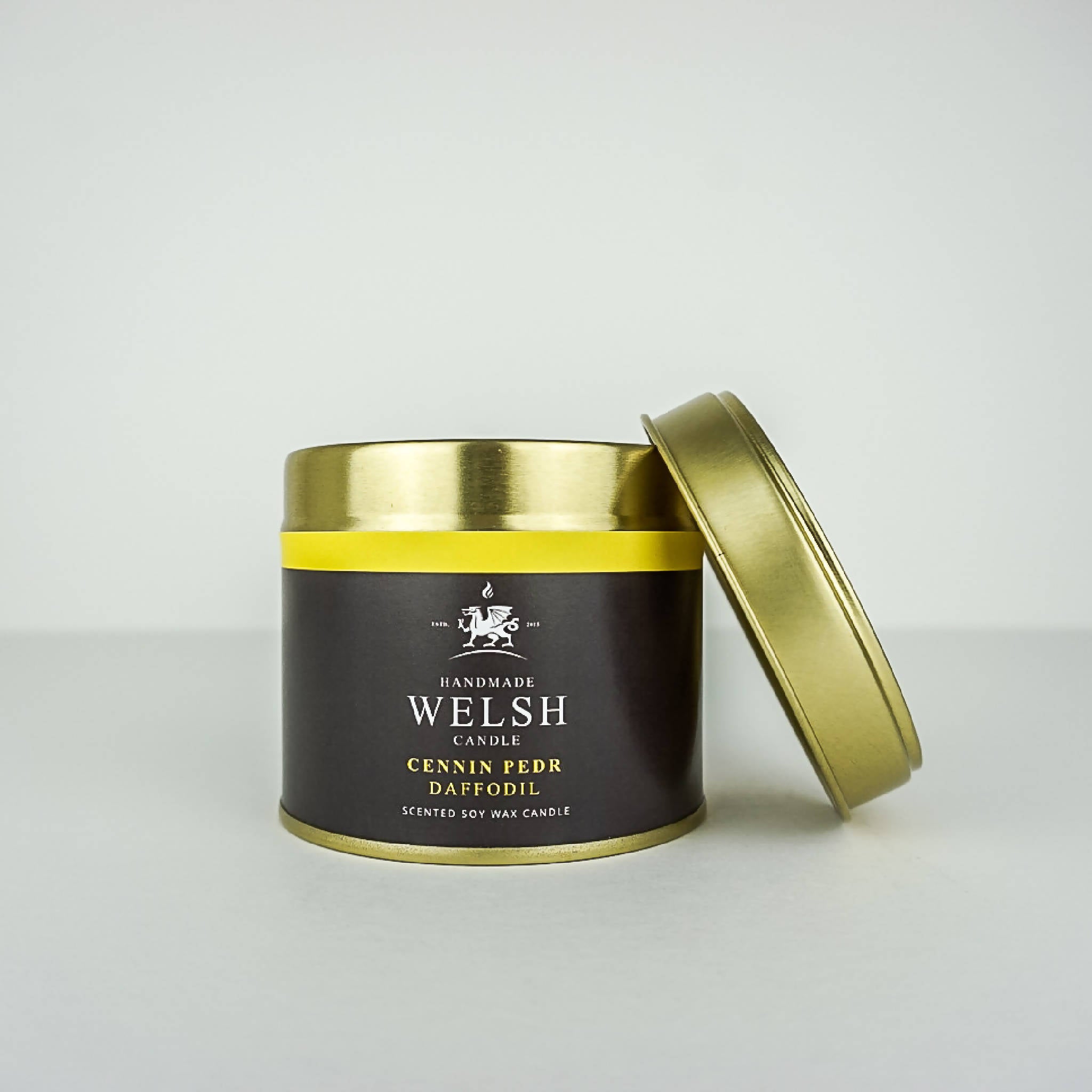 Daffodil Tin Candle | Handmade Welsh Candle