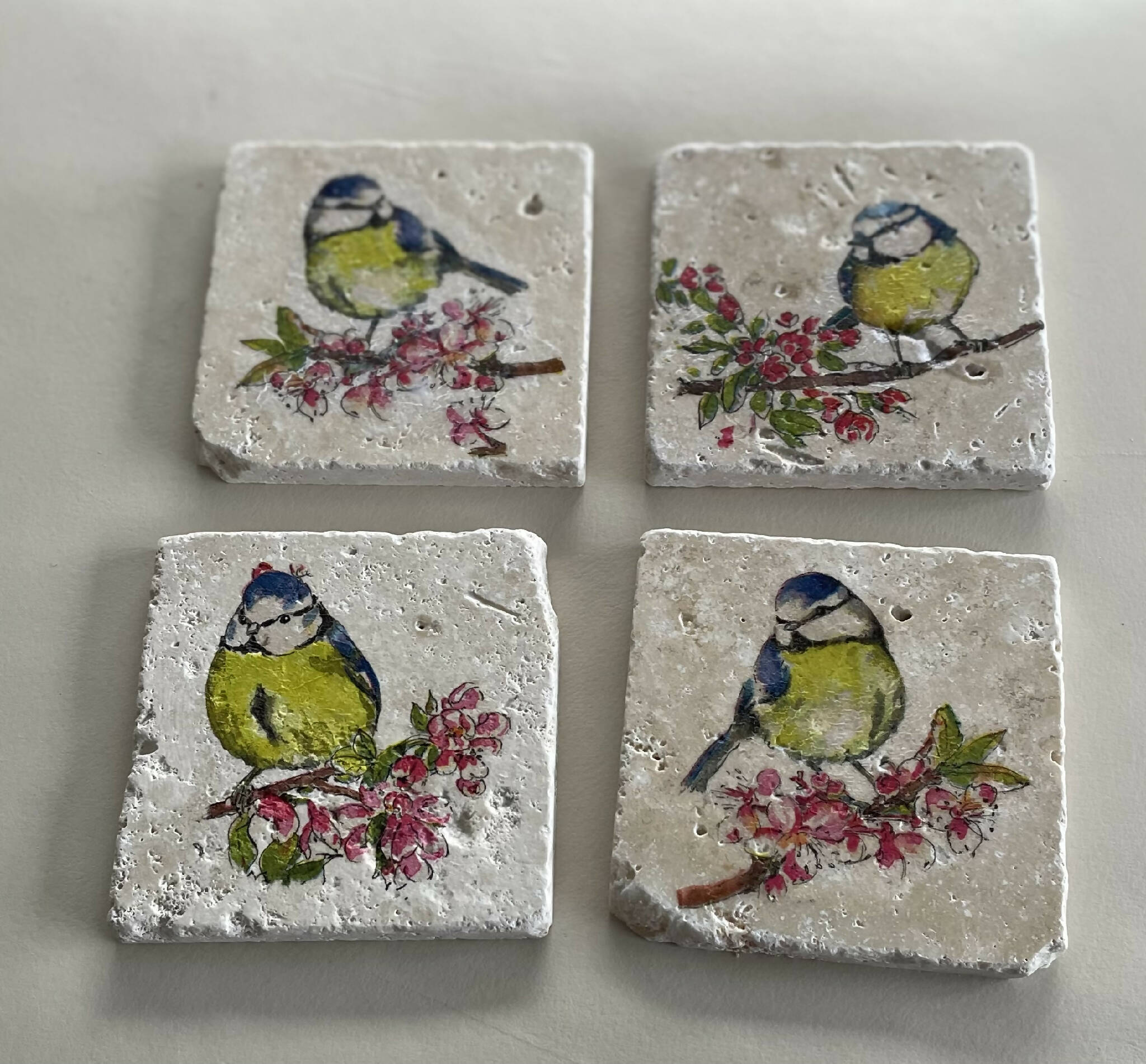 Handmade stone coasters