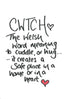 Cwtch handwritten A4 print, PRINT ONLY no frame or mount.