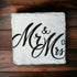 Mr & Mrs slate coasters, drink coasters, stocking filler,