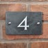 Smooth slate house number