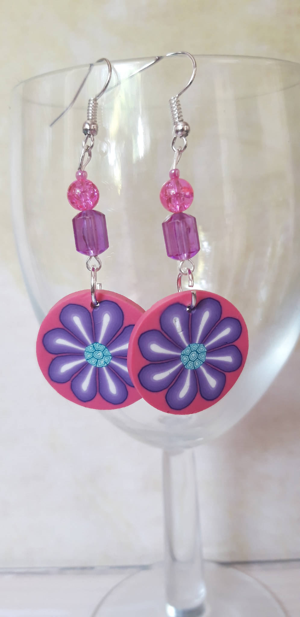 Funky flower earrings