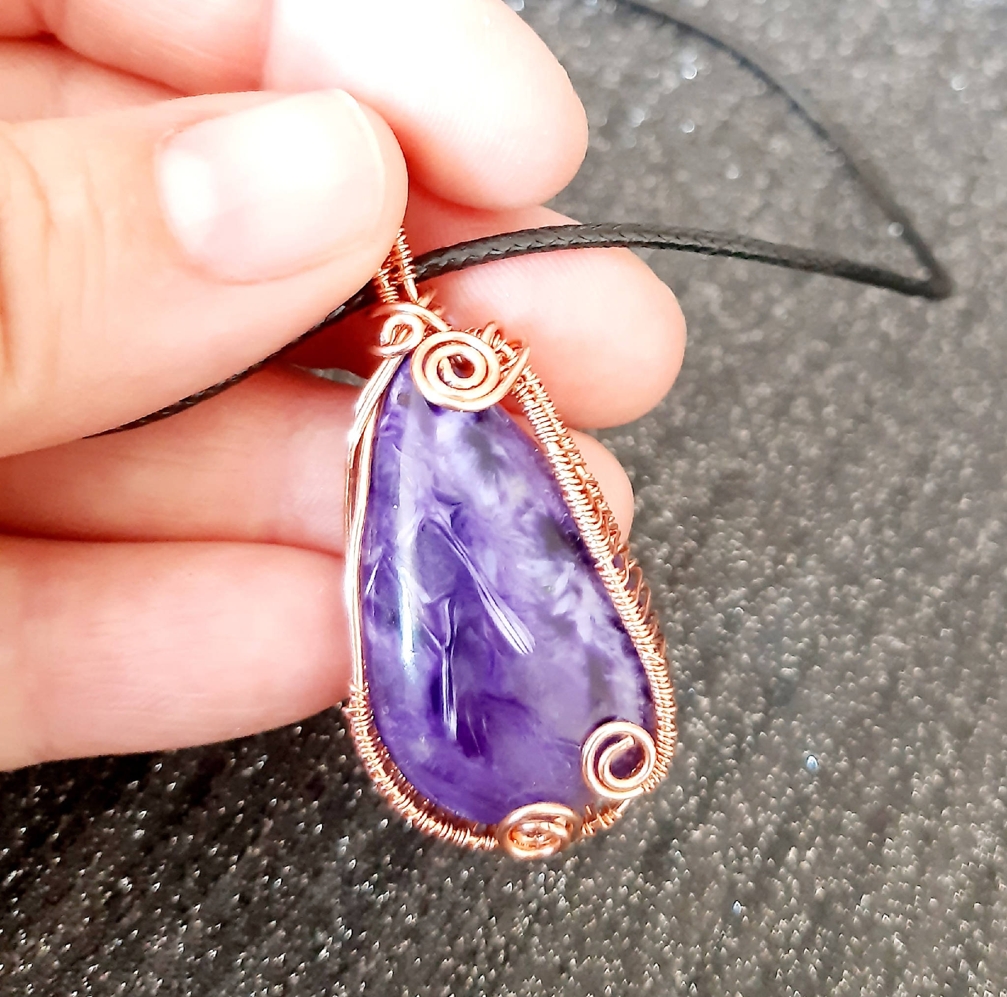 Charoite pendant