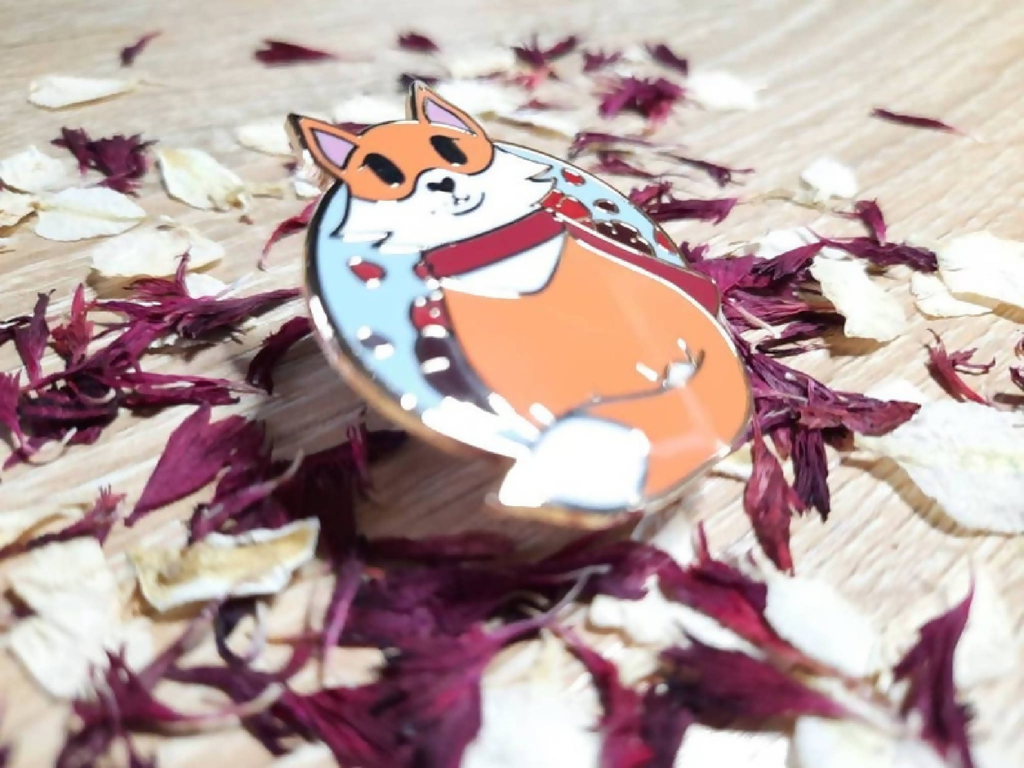 Autumn Fox Enamel Pin