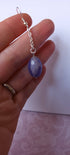 Periwinkle chain earrings