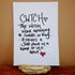 Cwtch Handwritten A4 Print